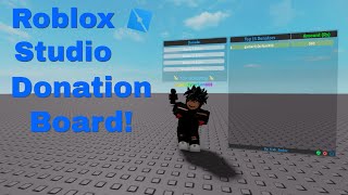 How To Make A Donation Board In Roblox Studio WORKING 2024 [upl. by Nylrats]