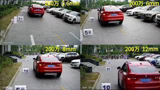 2MP1080P 36mm 6mm 8mm 12mm Lens Viewing Angle Comparison [upl. by Baalman]