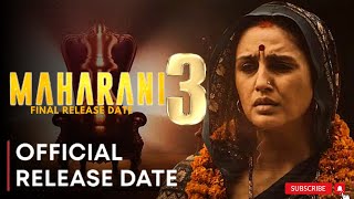 MAHARANI SEASON 3 TRAILER  SonyLIV  Huma Qureshi  Maharani Season 3 Release date maharani3 [upl. by Doloritas]