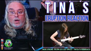 Tina S Reaction  Eruption  Van Halen Guitar Cover  First Time Hearing  Requested [upl. by Egroj126]