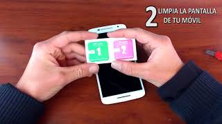 Tutorial Cambiar cristal protector de tu móvil Screen Protector PASO A PASO [upl. by Marilla]