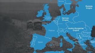 Animated Map Shows How World War I Changed Europes Borders [upl. by Akiemehs640]