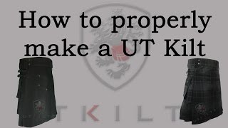 How To Properly Make a Utility Kilt [upl. by Lipson]