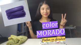 Cómo hacer color MORADO Super facil [upl. by Eellek327]