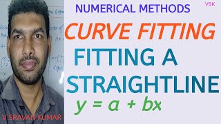 FITTING STRAIGHT LINE IN TELUGU Explained With a problem [upl. by Ainaj]