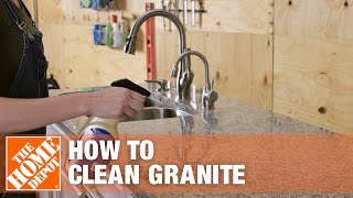 How to Clean Granite  The Home Depot [upl. by Adali]