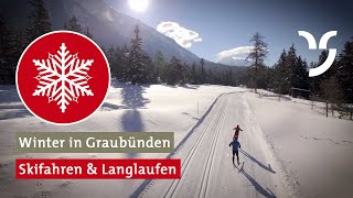 Skifahren und Langlaufen in Graubünden [upl. by Howenstein]