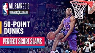 ALL 50Point Dunks In NBA Slam Dunk Contest History [upl. by Ybocaj]