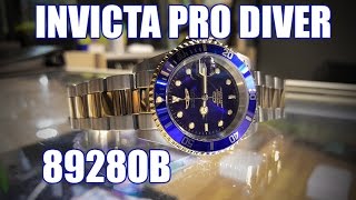 Invicta Pro Diver 8928OB  Review Measurements Lume [upl. by Kruger466]