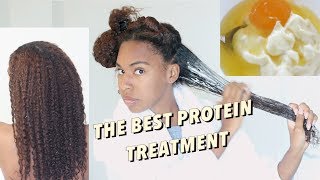 EXTREME PROTEIN DEEP CONDITIONING TREATMENT for damaged NATURAL HAIR [upl. by Romain]