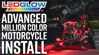 LEDGlow  How to Install An Advanced Million Color LED Motorcycle Lighting Kit [upl. by Akerdnahs]