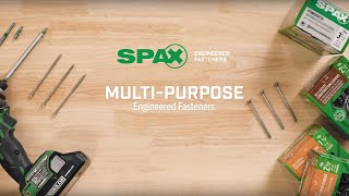 SPAX® MultiPurpose Engineered Fasteners – Versatility Backed By Unbeatable Strength [upl. by Ak]