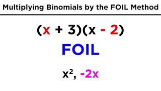 Multiplying Binomials by the FOIL Method [upl. by Launce]