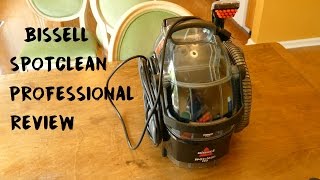 Bissell SpotClean Professional Portable Carpet Cleaner REVIEW [upl. by Amelia841]