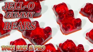 Easy JELLO Gummy Bears Recipe [upl. by Steck]