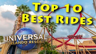 Top 10 BEST Rides at Universal Orlando  2020 [upl. by Milton]