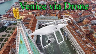 Venice Italy via Drone 4K Spectacular Forbidden Shots [upl. by Trauts]