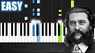 Strauss  The Beautiful Blue Danube  EASY Piano Tutorial by PlutaX  Synthesia [upl. by Starr412]