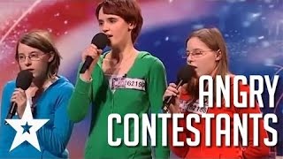 Acts With Attitude 5 Angriest Contestants on Got Talent HD [upl. by Georgy]