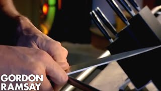 How To Sharpen A Knife  Gordon Ramsay [upl. by Sverre]