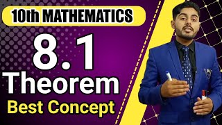 Theorem 81 class10  theorem 1 chapter 8 class 10 math  10th class math ch 8  atifahmedofficial [upl. by Lita497]