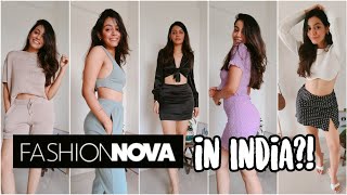 Indian girl tries fashionnova outfits  Trendy Fashion nova try on haul [upl. by Eseenaj]