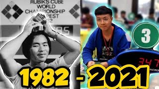 History of Rubiks Cube World Records 19822022  3x3 [upl. by Ogilvie503]