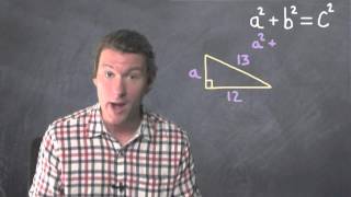 Find The Hypotenuse Using Pythagorean Theorem  Dave May Teaches [upl. by Yul]