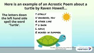 Acrostic Poems Year 2 [upl. by Orlene]