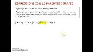 Espressioni con le parentesi graffe [upl. by Cyn]