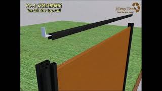 WPC fence installation guide  Install the fence in 6 steps [upl. by Daphie110]