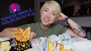 MASSIVE TACO BELL CHEAT MEAL  Mukbang [upl. by Ahsercal]