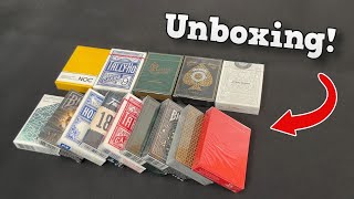 ASMR Playing Card Unboxing Deck Haul [upl. by Pape]