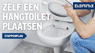 Hangtoilet plaatsen  Klustips  GAMMA België [upl. by Aidyn]