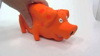 Multipet Goblet Oinking Pig Dog Toy [upl. by Krishnah]