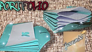 HOW TO MAKE A PORTFOLIO AT HOME  DIY [upl. by Glori842]