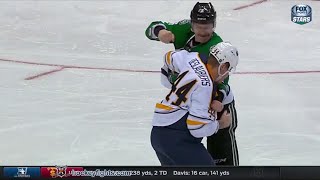 Nicolas Deslauriers vs Jamie Oleksiak Nov 21 2015 [upl. by Esital]