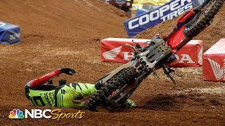 Wildest moments from 2021 Supercross season  Motorsports on NBC [upl. by Fair]