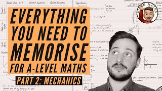 Everything you NEED to memorise for ALevel Maths • Part 2 Mechanics 💡 [upl. by Kendra]