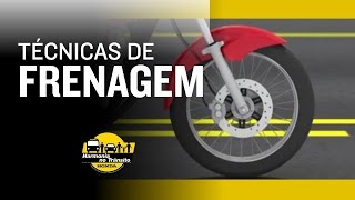 Técnicas de Frenagem de Moto  Harmonia no Trânsito [upl. by Inot]