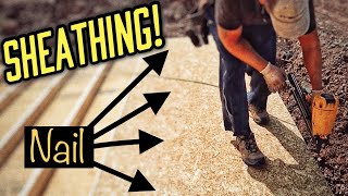 How To Cut And Install OSB Sheathing OSB 12” [upl. by Idden]