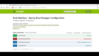 Swagger Configuration for Spring boot [upl. by Eisor]