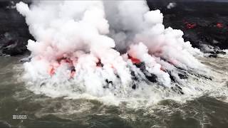 Kīlauea Volcano — Fissure 8 Flow From Vent to Sea [upl. by Akimad]