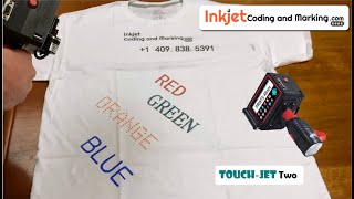 Experiential Marketing Portable Handjet Printer Directly Prints Designs On Clothes [upl. by Whang]