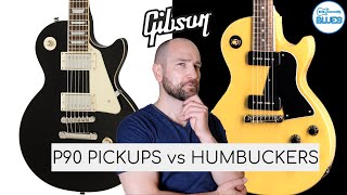 Humbuckers vs P90 Pickups Gibson Test [upl. by Gilda]