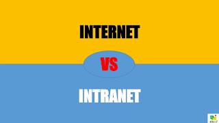 Difference Between Internet and Intranet  Internet vs Intranet [upl. by Ecirtemed]