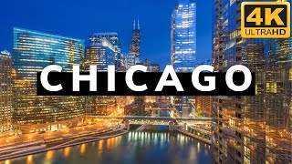 Chicago 【4K】 City Tour  Downtown Amazing Travel Experience [upl. by Ylle]