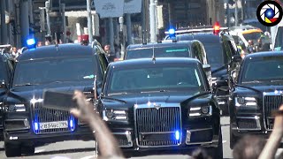 Russian President Vladimir Putins Motorcade Arrives in Geneva to meet Joe Biden [upl. by Lucky]