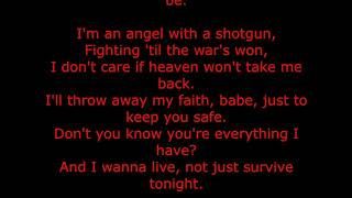 The Cab  Angel With A Shot Gun karaoke [upl. by Cyrill]