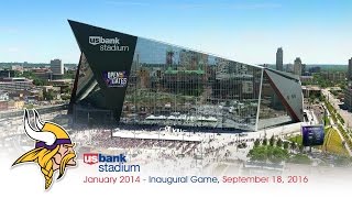 Official Minnesota Vikings US Bank Stadium Construction TimeLapse [upl. by Anirtep]